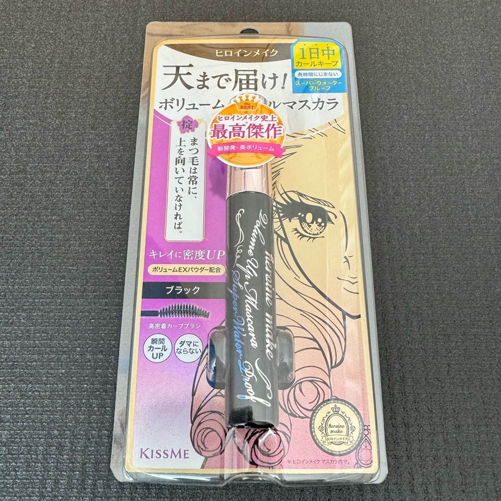 Brand new - kissme heroine make volume UP mascara super waterproof 01 black